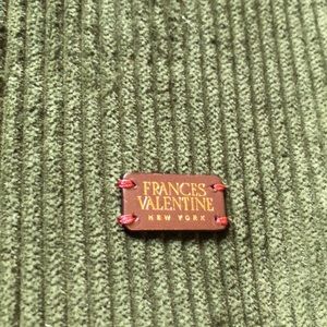 Frances Valentine corduroy and leather tote bag